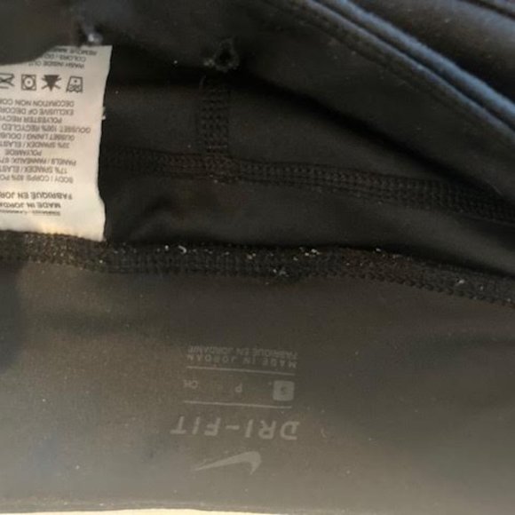 Women's Nike Air Black Leggings with Lace Inserts - Picture 3 of 4